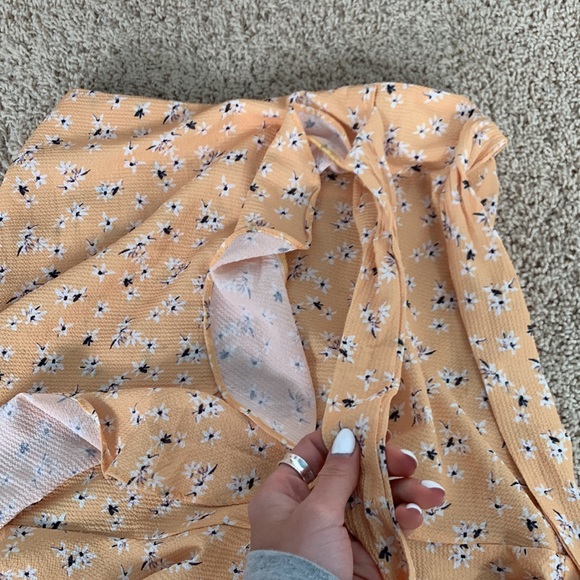 Flower print princess polly skirt w tie - Picture 3 of 4